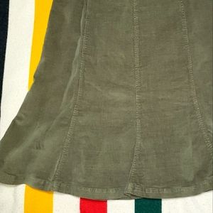 AVENTURA CORDUROY MID-CALF SKIRT